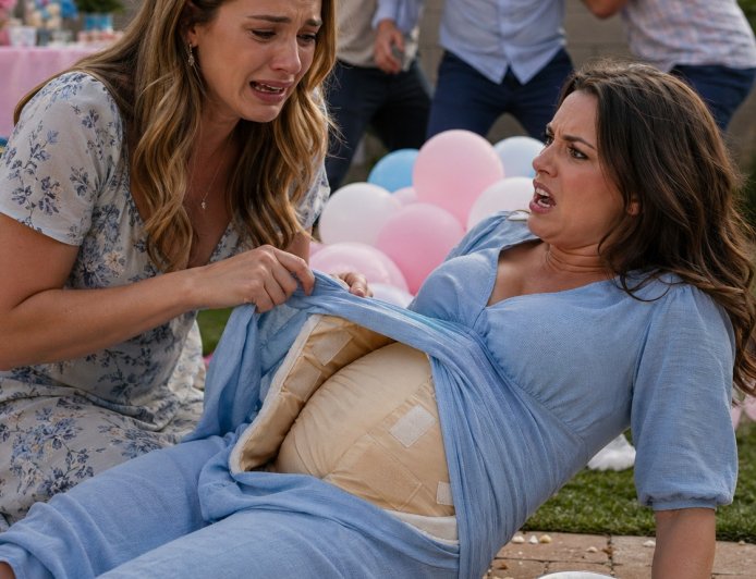 MY HUSBAND PUNCHED MY “PREGNANT” SISTER AT HER BABY SHOWER—AND EXPOSED A $30,000 PLAN TO STEAL A NEWBORN